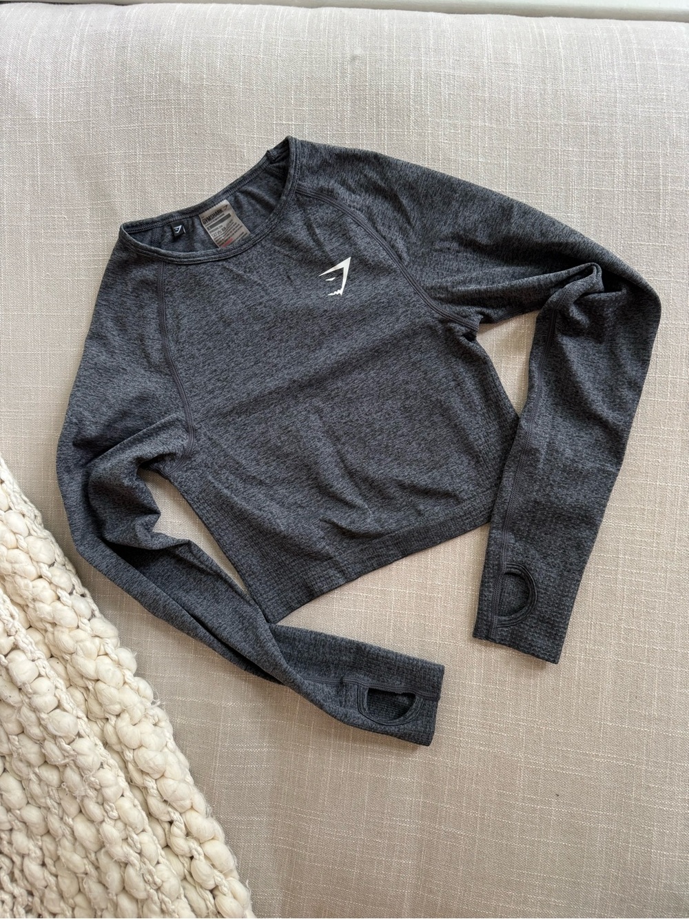 Gymshark Cropped Long Sleeve Top